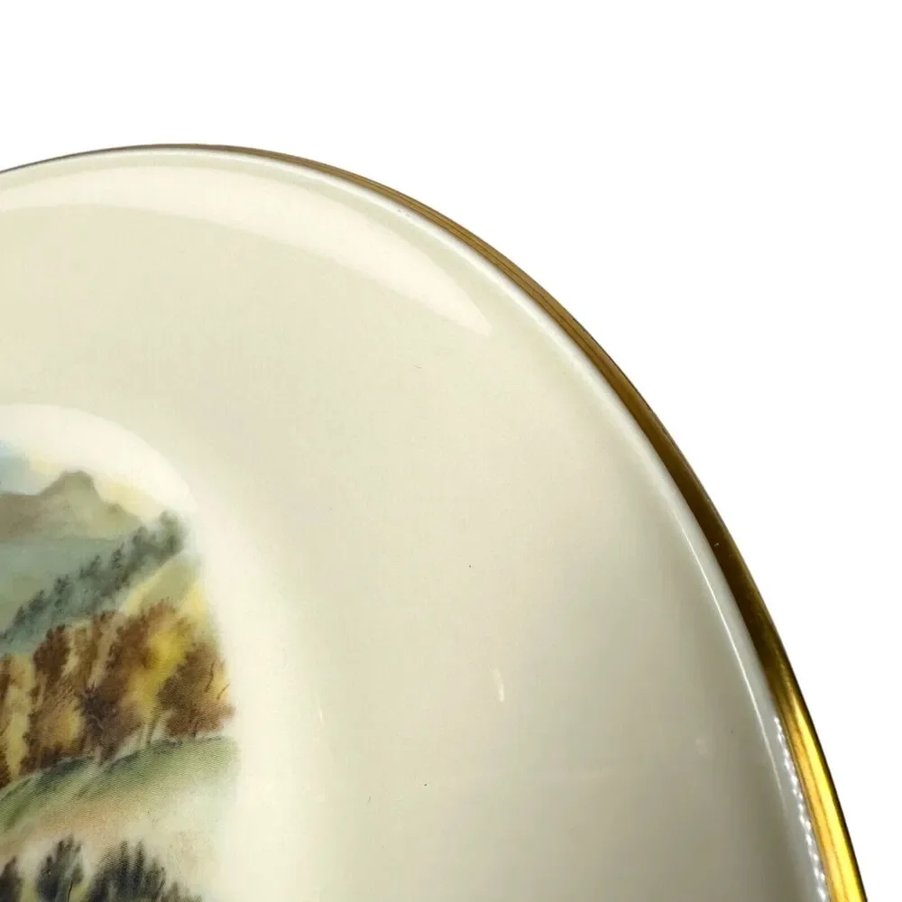 Vintage‎ Lenox Special Spring Country Scene Serving Dinner Plate Ivory Gold 11